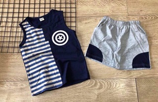 Combo 6 bộ bé trai size đại