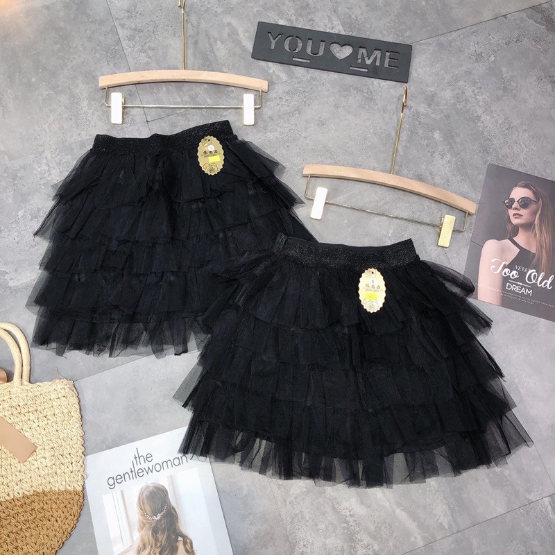 🦋Chân váy lưới tầng hàng QCcó ảnh video sản phẩm