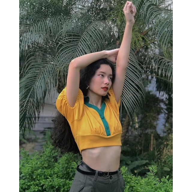 Áo croptop (Yellow top)