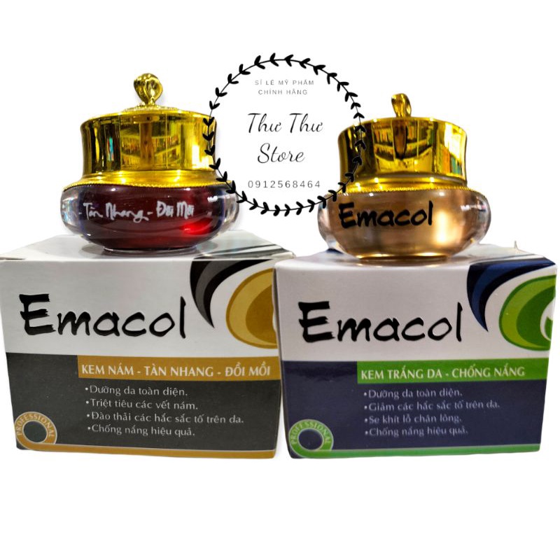 Kem Emacol Dưỡng Trắng Da Ngăn Ngừa Nám Mụn