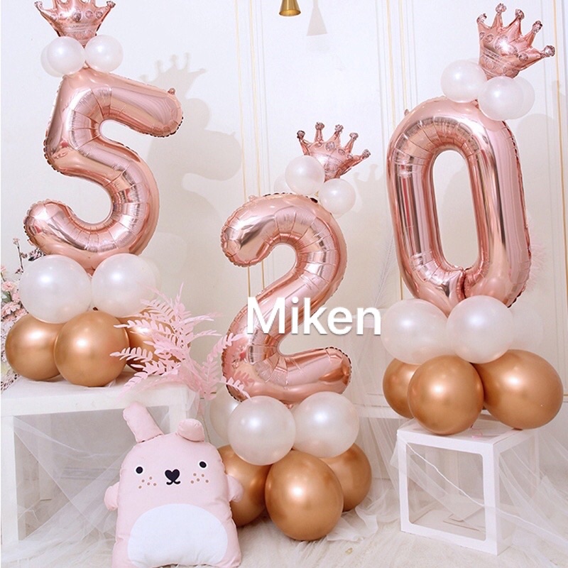 Bóng số size to nhiều màu  trang trí sinh nhật ,party, sự kiện ,chụp hình dã ngoại phụ kiện bóng sinh nhật