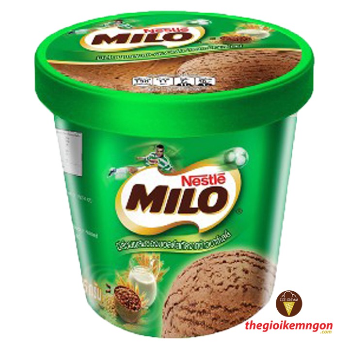 Kem hộp socola Nestle Milo Pint (375g)