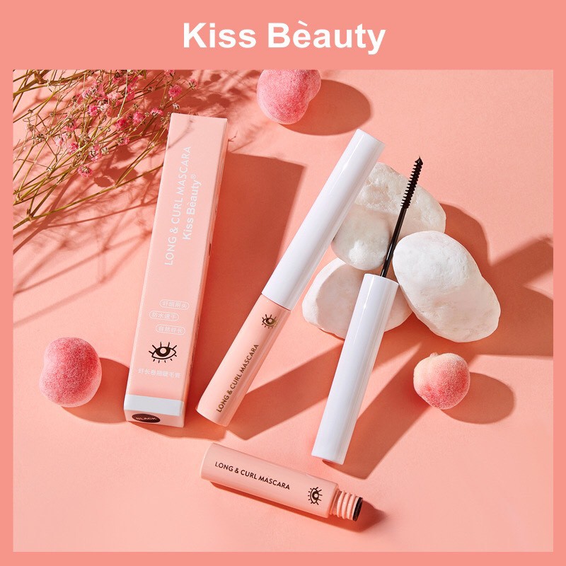 Chuốt mi đào KISS BEAUTY làm cong mi dày mi Long & Curl Mascara chống lem tự nhiên KISS07 | BigBuy360 - bigbuy360.vn