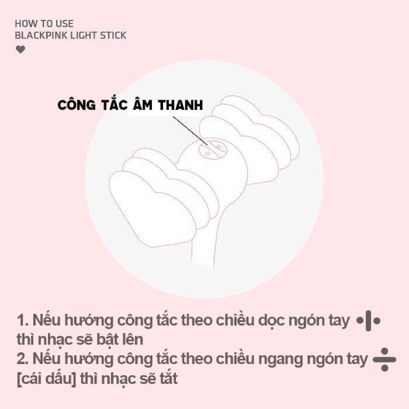 Lightstick Blackpink Ver 1 chính hãng nguyên seal | Gậy cổ vũ phát sáng