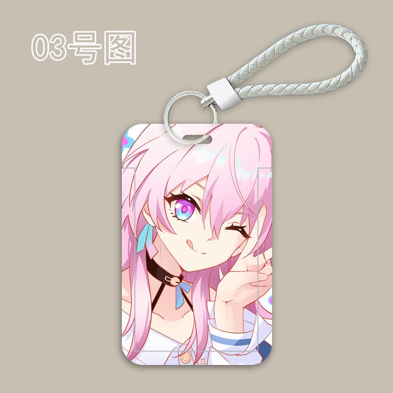 Honkai: Star Rail Card Sleeve Honkai Impact 3 Name Tag New March 7th Case Student Bus Card Game ID Sleeve Anime Lanyard Trailblazer