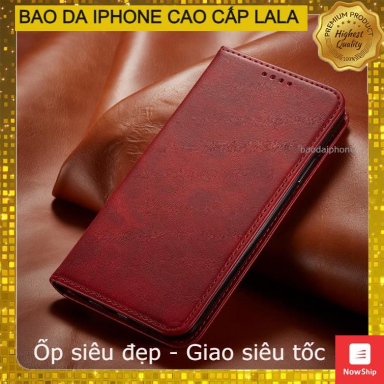 Bao da trơn iphone 12/12 Pro/12 Promax nắp gập dạng ví sạng trọng | BigBuy360 - bigbuy360.vn