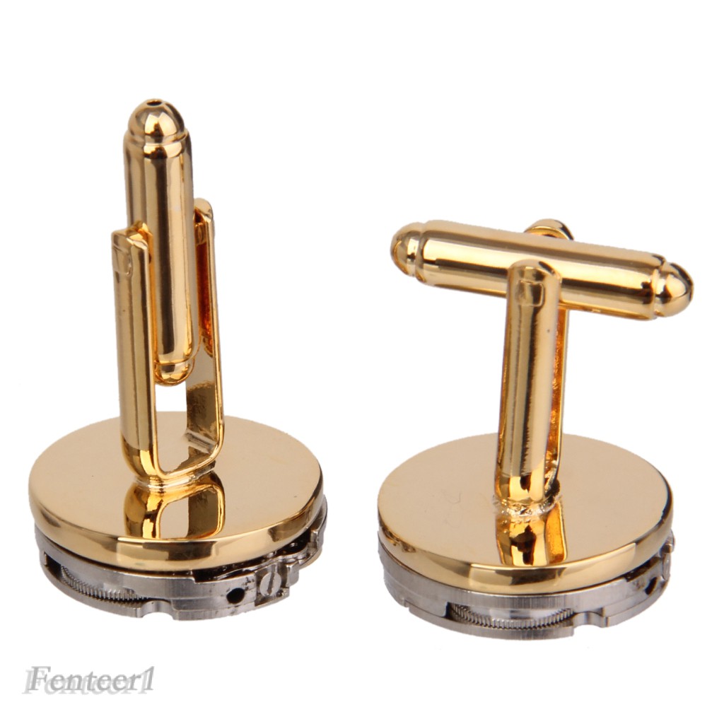 [Fenteer1] Khuy Măng Sét Đồng Hồ Phong Cách Steampunk Cá Tính Cho Nam