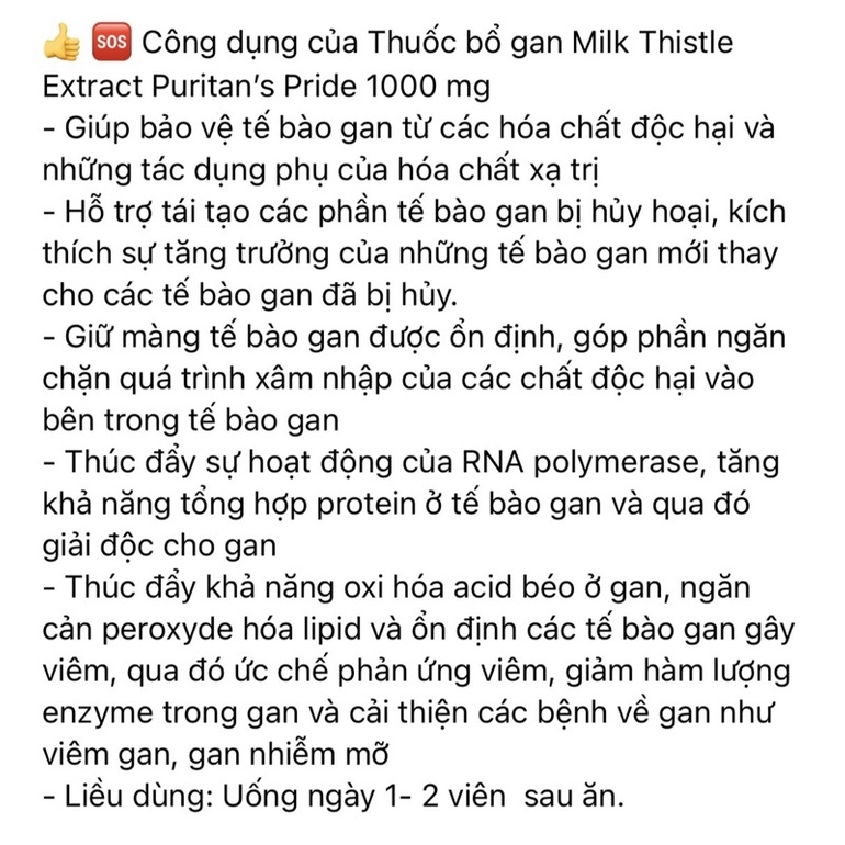 [Hàng Mỹ] Viên uống bổ gan Milk Thistle hộp gan xanh MỸ 180 viên và túi 60 viên date xa