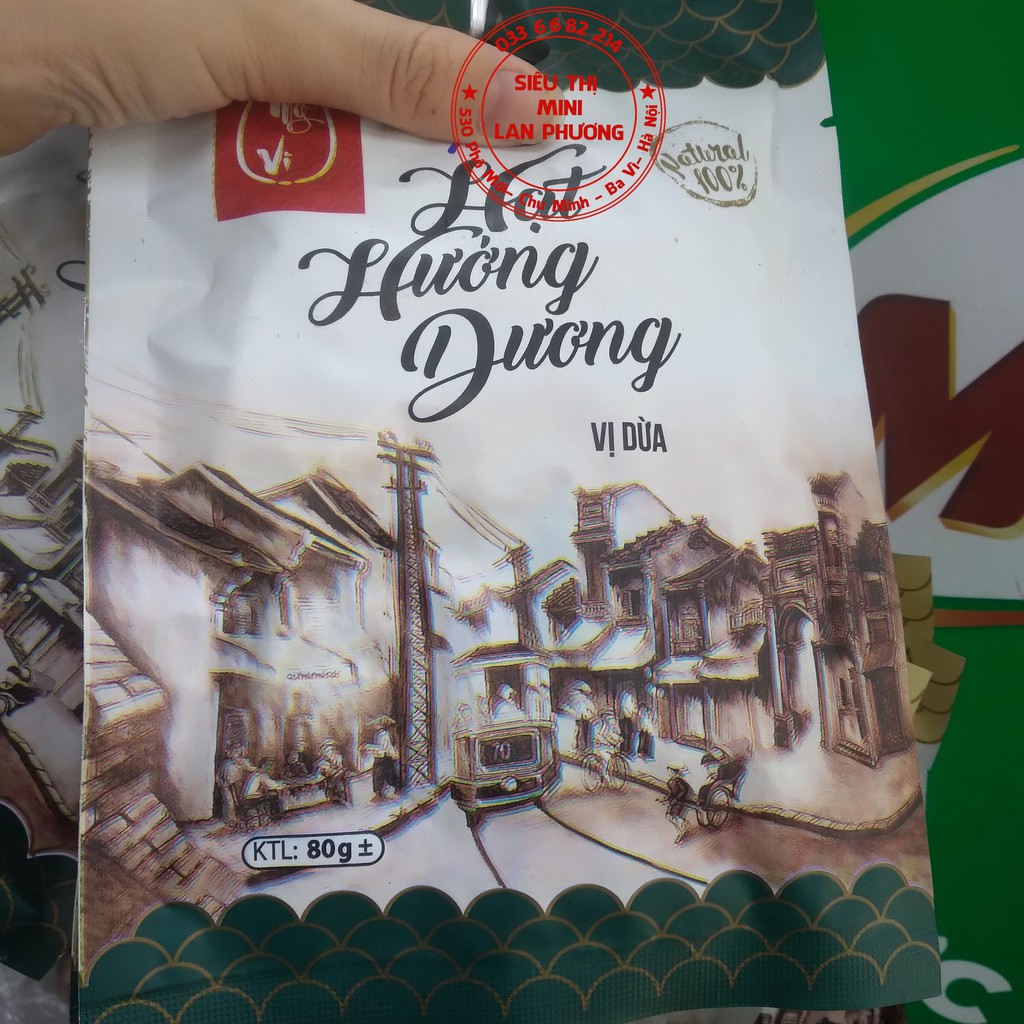 Hướng dương mĩ vị - hướng dương trắng, vị dừa, vị táo đỏ 80g- hàng nhập khẩu chính hãng