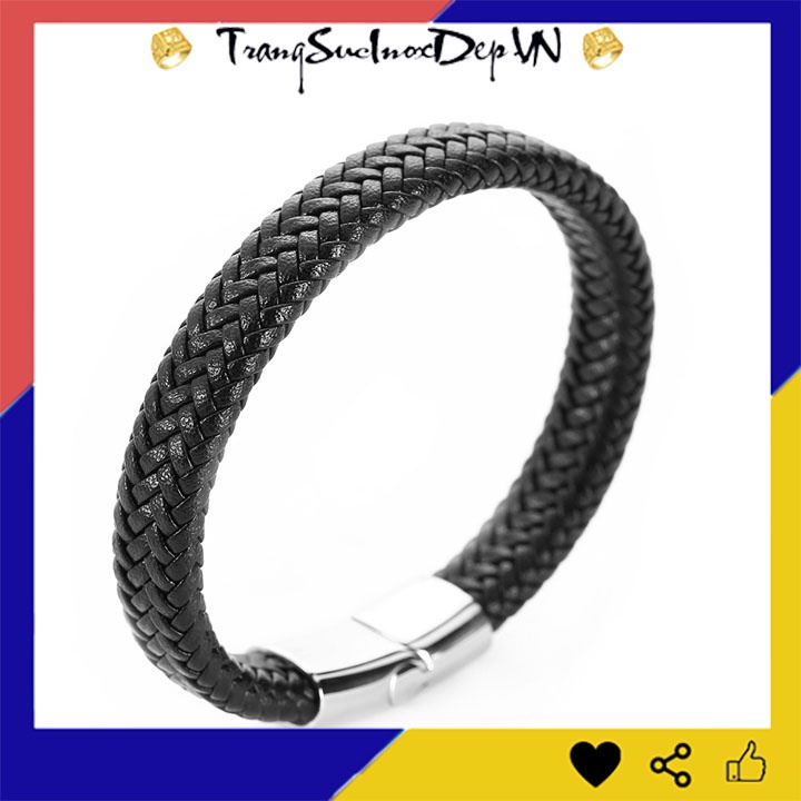 Vòng tay nam dạ xịn khóa gài vip thể hiện đẳng cấp phái mạnh