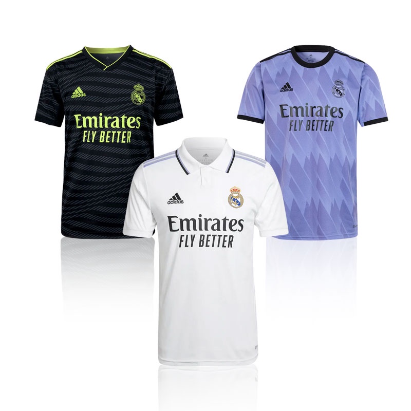 Áo Thun Số 22-23 Real Madrid Sân Nhà Hàng Ba Size S-4XL