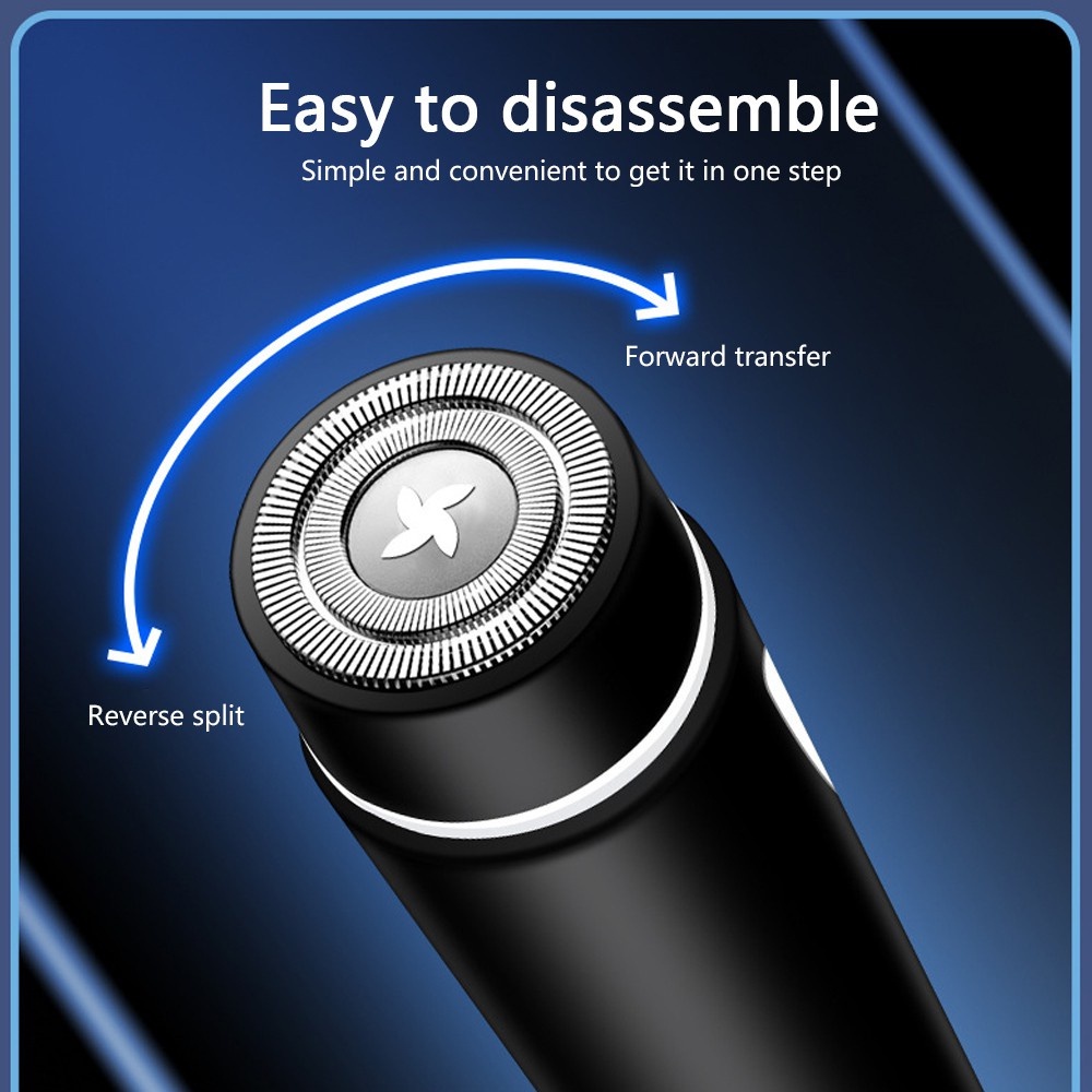 Máy Cạo Lông Mặt / Râu Sạc USB Tiện Lợi Dành Cho Đi Du Lịch