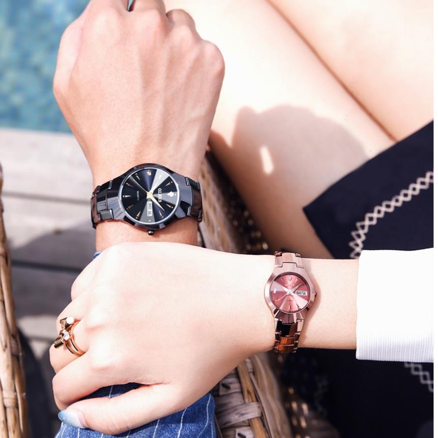 Đồng hồ nữ Olevs vàng hồng đường kính 24mm,dây đeo thép,chống nước 30m,bảo hành toàn quốc 12 tháng