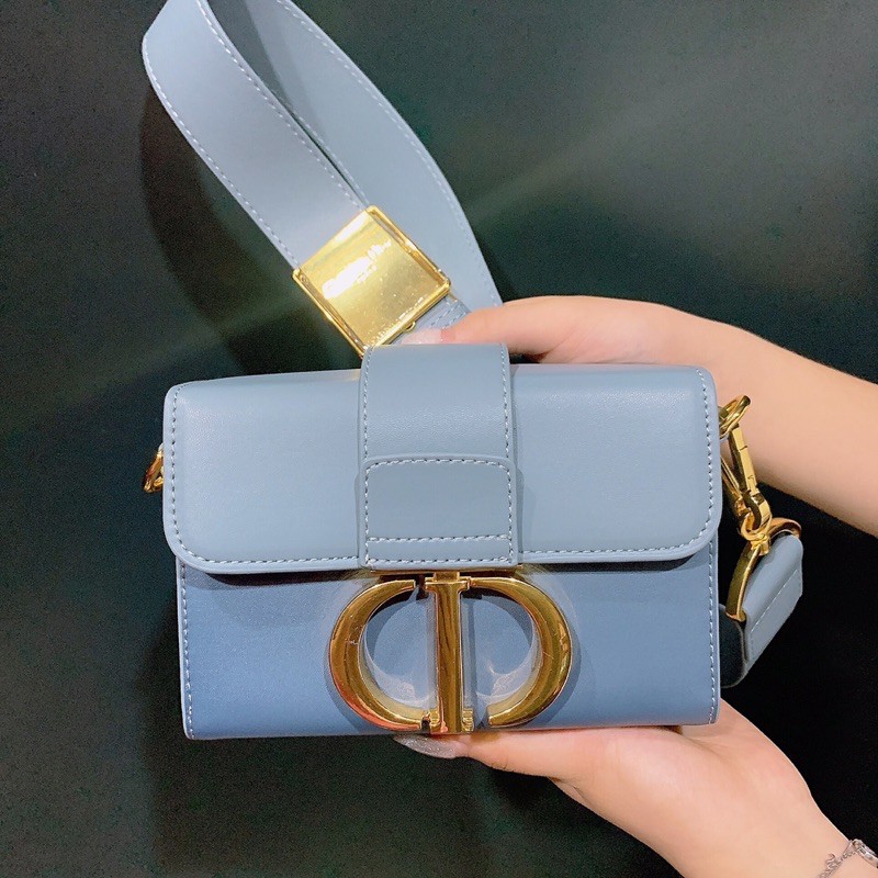 Túi xách dior phối màu chất da thật