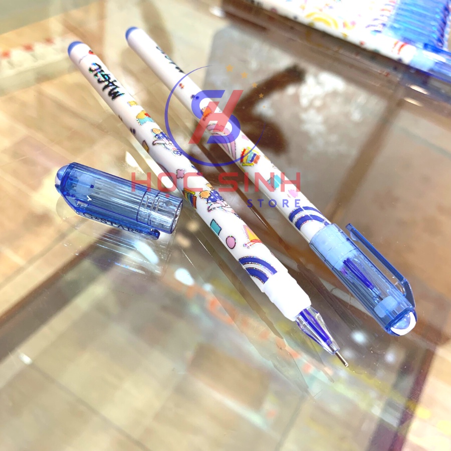 Hộp 12 Cây Viết Gel Xóa Được 0.5mm Gstar ER03 Mực Xanh, Tím Chất Lượng Cao