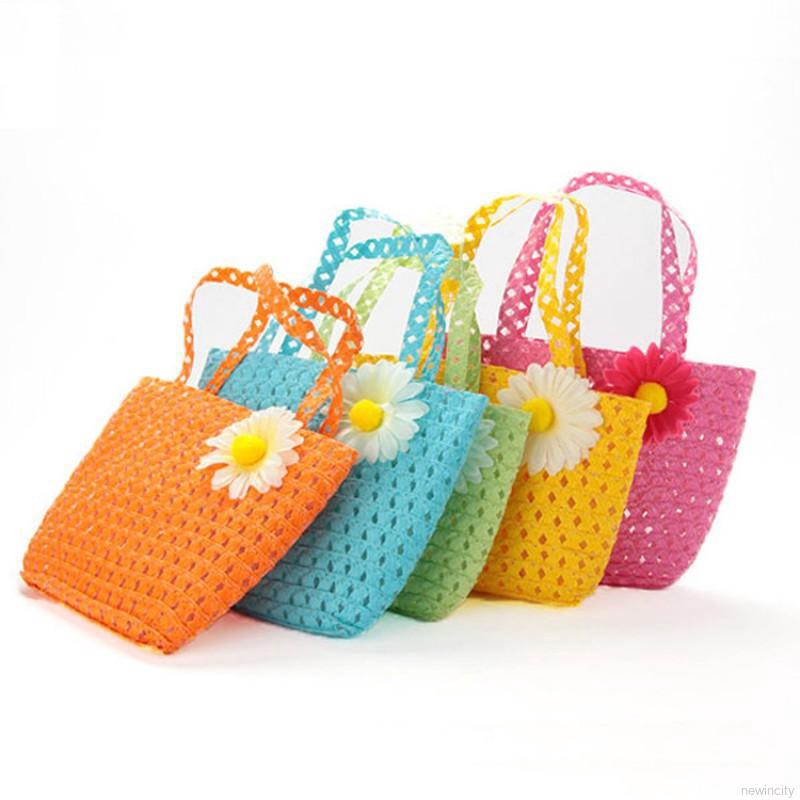 Nón cói vành nhỏ kèm túi phong cách Hàn Quốc xinh xắn dành cho bé gái