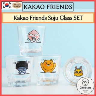 Set 4 Ly Thủy Tinh Uống Rượu Phong Cách Hàn Quốc