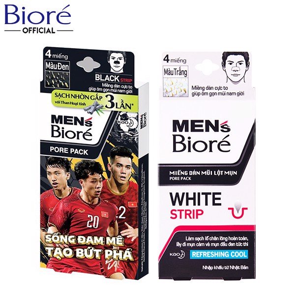 Miếng dán lột mũi Biore Nam