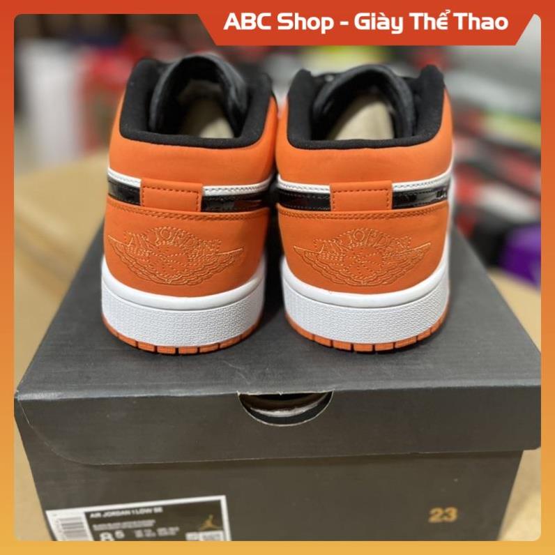 Giày AIR JO.RDAN 1 LOW màu cam tươi | Bản cao cấp,Giầy thể thao nam nữ jd1 cam đen thấp cổ