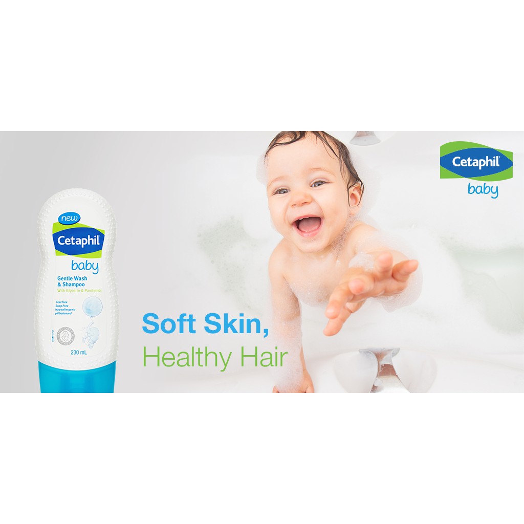  Sữa tắm gội toàn thân cho bé Cetaphil Baby Gentle Wash & Shampoo (Chai 230ml)