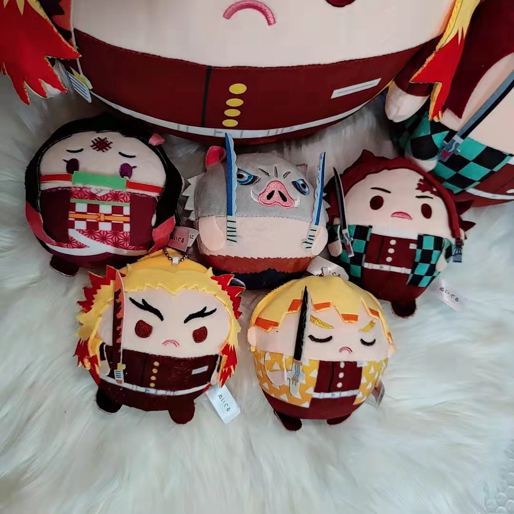 Búp Bê Nhồi Bông Hình Nhân Vật Anime Demon Slayer Agatsuma Zenitsu Hashibira Inosuke Rengoku Kyoujurou