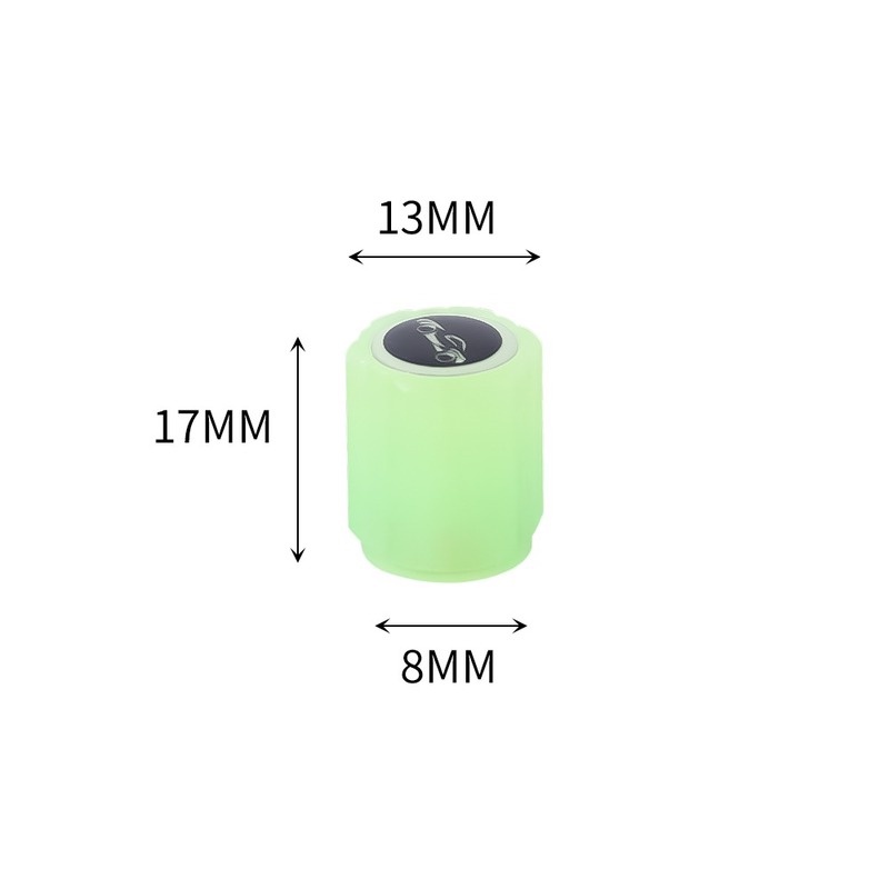 Vỏ Bọc Van Bánh Xe Hơi / Xe Máy Bằng ABS Màu Dạ Quang Nhiều Kiểu Dáng Tùy Chọn