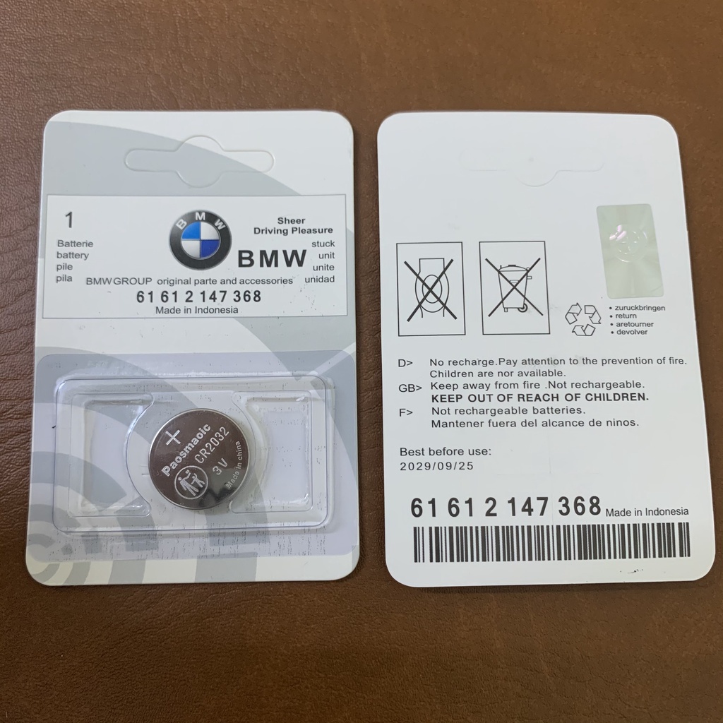 Pin Chìa Khóa Xe Ô Tô BMW - Pin Cúc Áo CR2032, CR2450