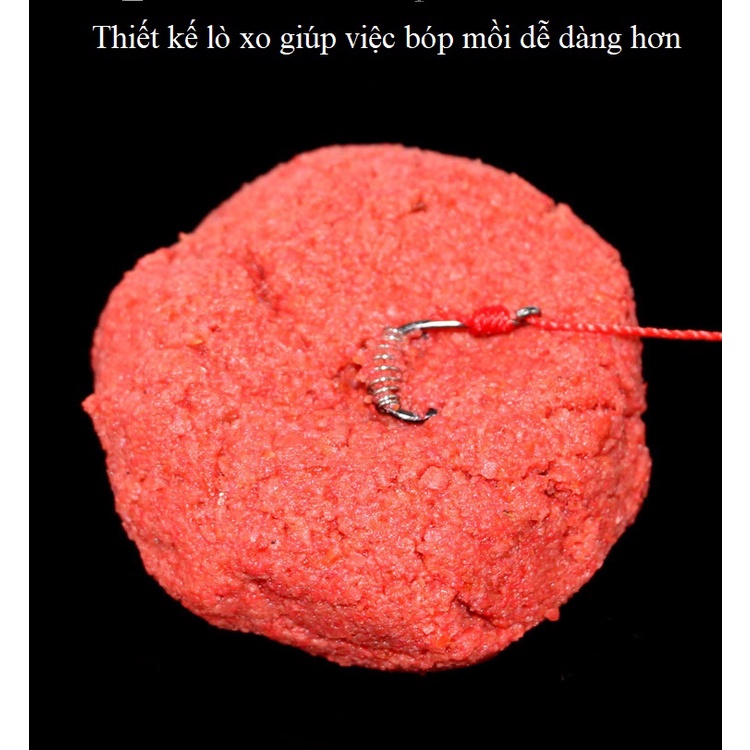 Lưỡi Câu Cá Chép Ngạnh Bạc Lò Xo Siêu Bén Chuyên Dụng Câu Cá Chép Cá Mè LC12