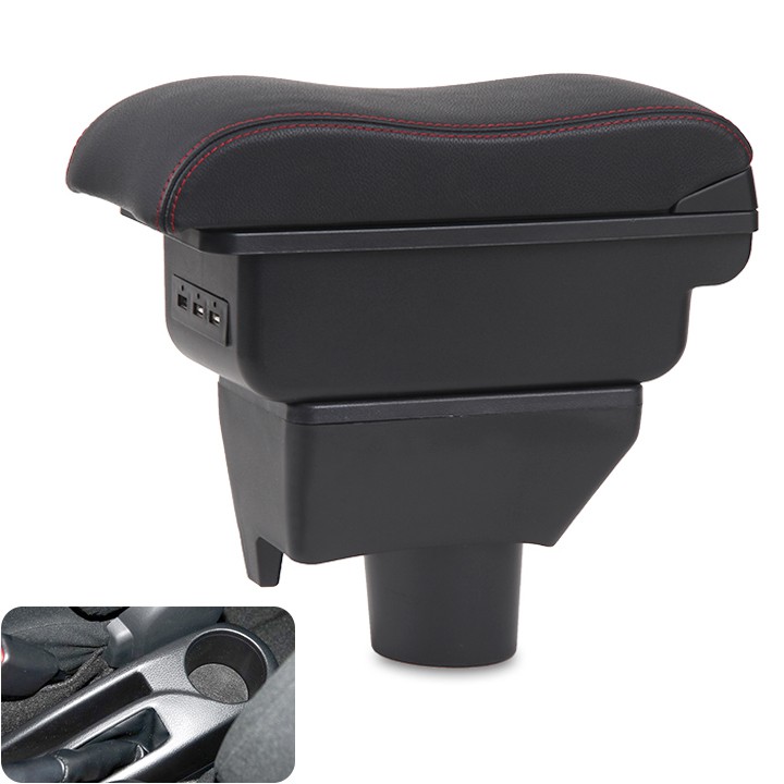 Hộp Tỳ Tay Xe Ô Tô Toyota Vios 2014-2017 Có Cổng Sạc TT02