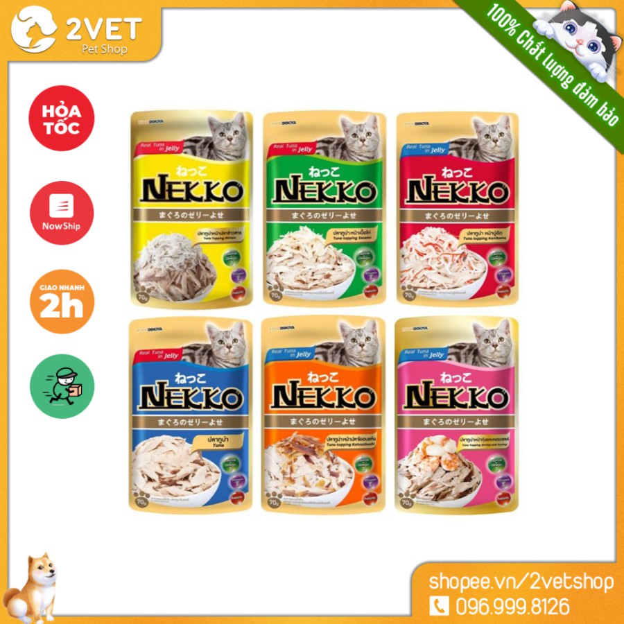 Thức Ăn Cho Mèo Pate Nekko Kitten - Dành Cho Mèo Từ 1-12 Tháng Tuổi - Thực Phẩm Dành Cho Thú Cưng