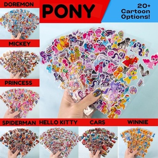 Miếng dán bong bóng họa tiết hoạt hình 3D dễ thương trang dùng để trí sinh nhật cho bé