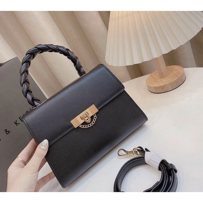 Túi xách quai tết to bản mới 2022 size 22cm