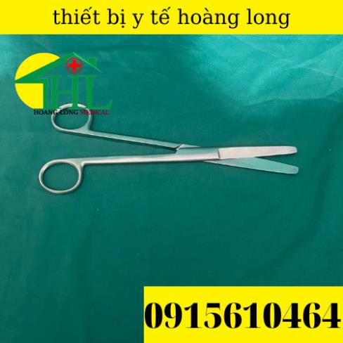 Kéo Y Tế Thẳng Hai Đầu Tù 20cm Parkistan - Kéo Cắt Thuốc 20cm