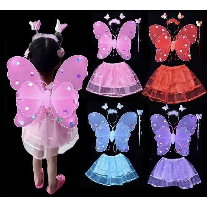 Bộ trang phục trung thu có đèn cho bé gái