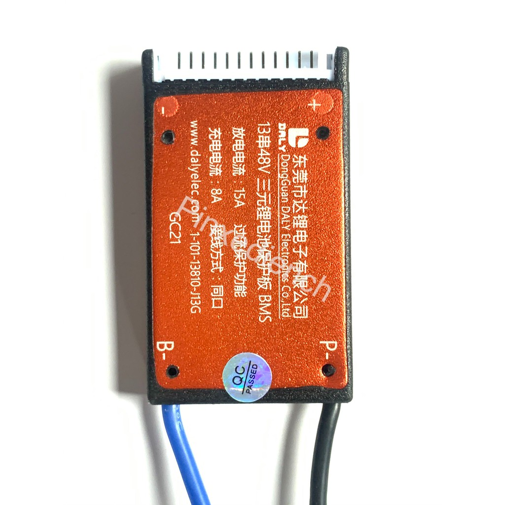 Bảng mạch bảo vệ pin 18650 Lithium Ion 3.7V BMS DALY 13S 48V-54,6V 15A chính hãng