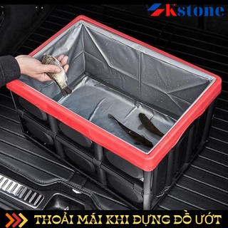 Thùng đựng đồ gấp gọn đa năng dùng cho ô tô và gia đình - 55 lít có lót trong