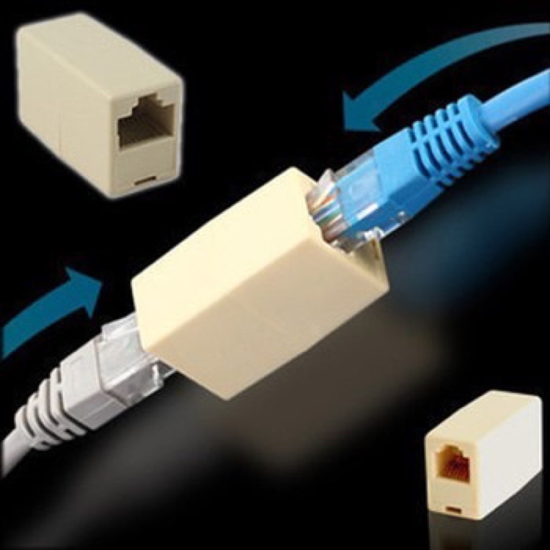 Đầu nối dây mạng 1 ra 2 RJ45-bộ chia dây mạng lan từ 1 ra 2 rj45
