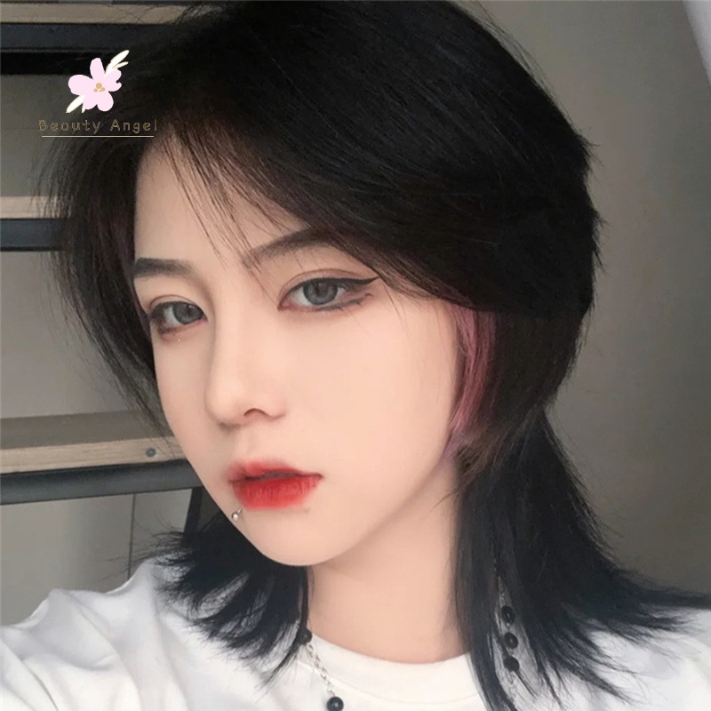 Bộ Tóc Giả Ngắn Bằng Sợi Mullet Thời Trang Dành Cho Nam Và Nữ