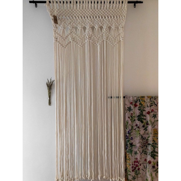 Màn cửa trang trí, decor phong cách Bắc Âu - Macrame decor