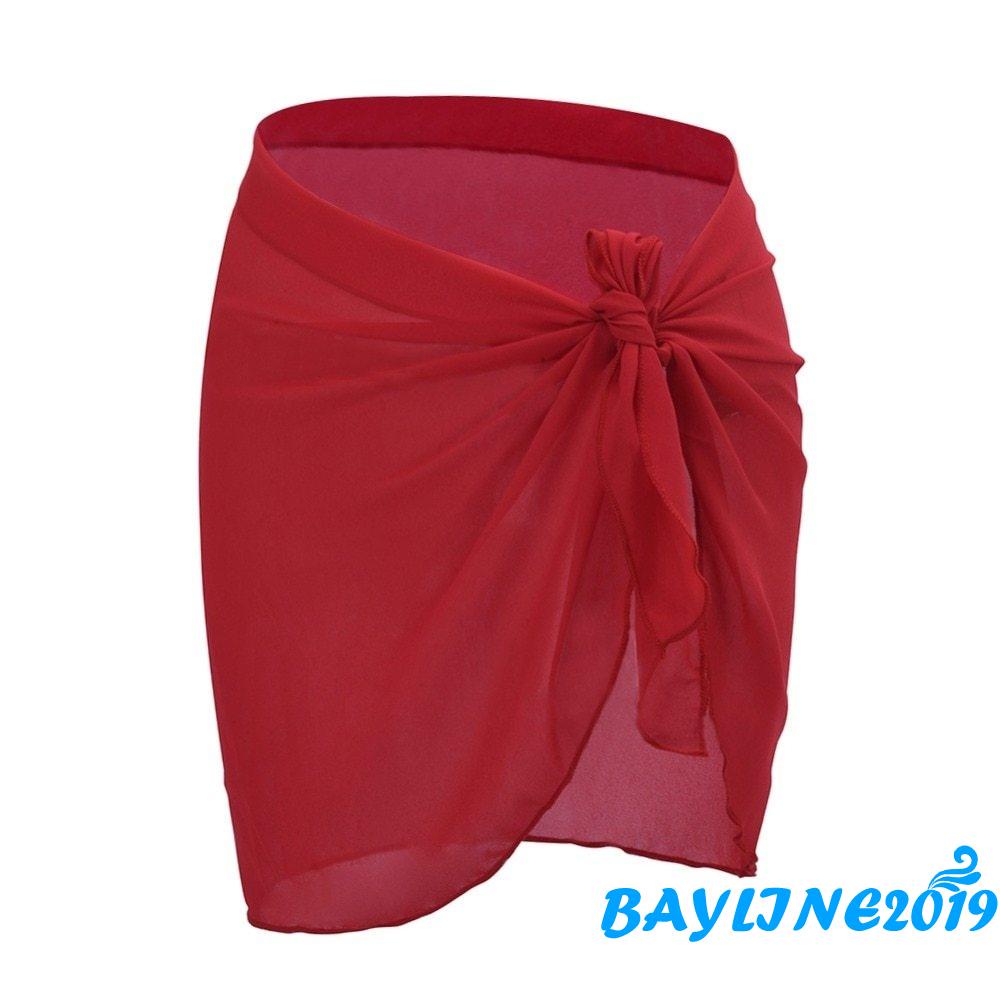 Chân váy chiffon màu trơn quyến rũ cho nữ