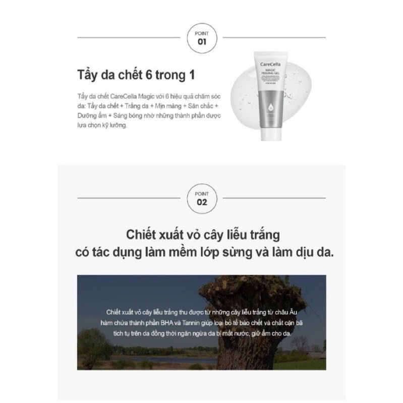Tẩy da chết Carecella Magic Peeling Gel