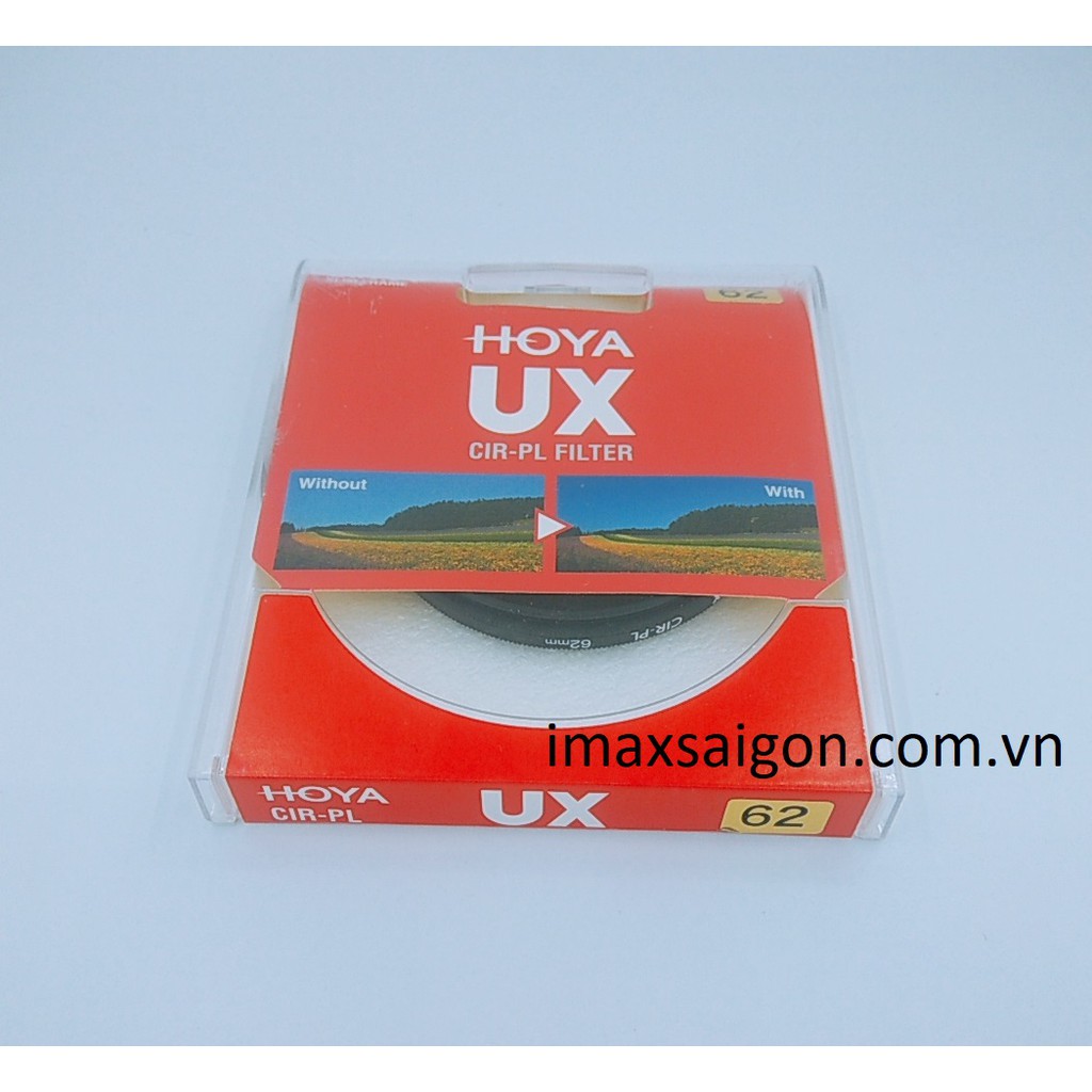 KÍNH LỌC HOYA UX CPL 62MM ( Chính hãng TIXIAI phân phối ) + Khăn lau len da cừu sịn