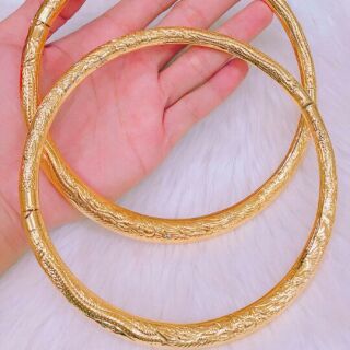 Kiềng cưới cô dâu  chuẩn  24k kèm hộp nhung EK08