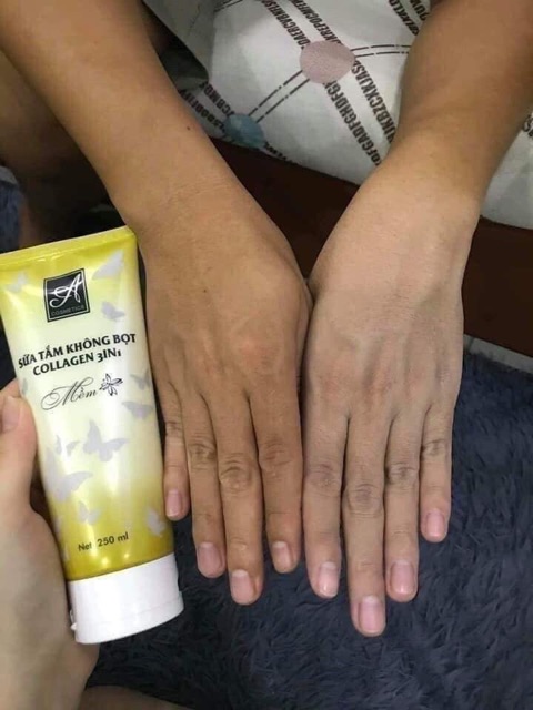 Kem tắm trắng mềm nước hoa Acosmetics, có thể ủ qua đêm, trắng sau 1 lần sử dụng
