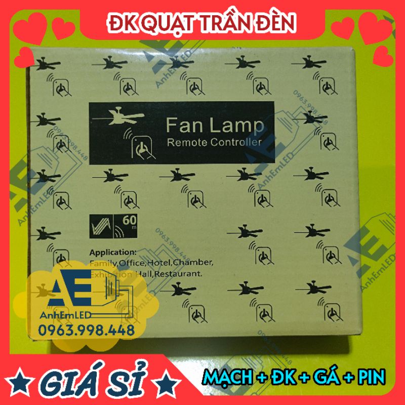 [LOẠI TỐT] ĐIỀU KHIỂN QUẠT TRẦN ĐÈN TỪ XA TỐT RF FAN LAMP REMOTE CONTROLLER