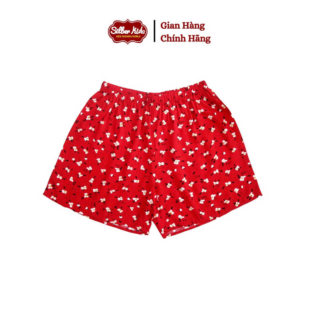 Bộ Đồ Nữ SILBERKIDS Vải Lanh 2 Dây Quần Đùi