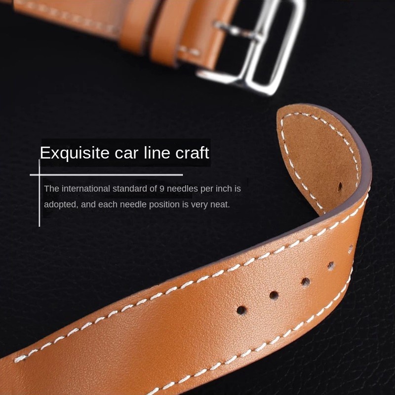 Dây Đeo Da Cho Đồng Hồ Apple Watch Series 7 6 5 4 3 2 1 SE iwatch7 45mm 38/41/40/42 44mm