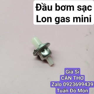 Đầu bơm/ti/ngòi/vòi sạc lon gas mini du lịch