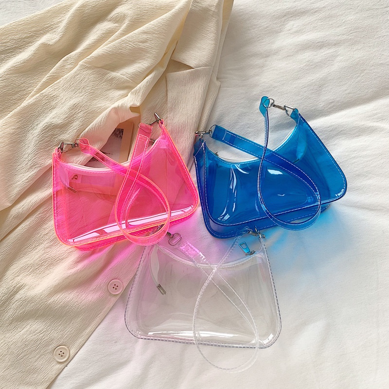 Túi Xách Jelly Trong Suốt Nhỏ Xinh Thời Trang Hàn Quốc Cho Nữ