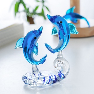 Mới Tượng Cá Heo Bằng Thủy Tinh Dùng Trang Trí Phòng Khách Phong Cách Châu Âu